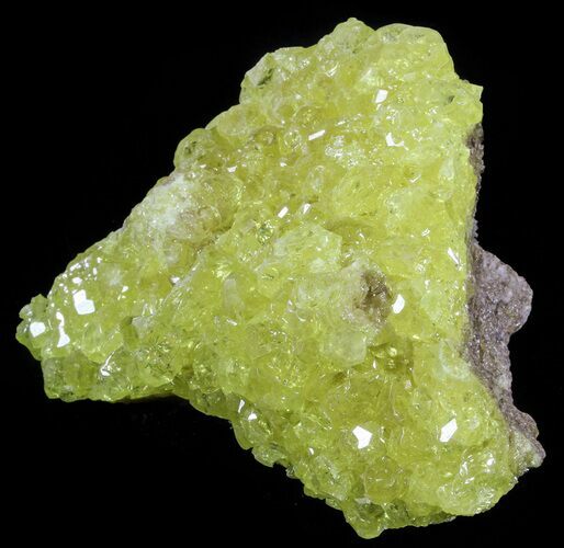 Sulfur Crystals on Matrix - Bolivia #51576